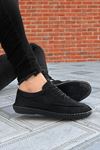Siyah Hakiki Deri Çarık Model Yazlık Erkek Günlük Ayakkabı