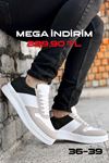 Beyaz Siyah Spor Ayakkabı