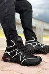 Siyah Beyaz Cross X Outdoor Trekking Erkek Bot