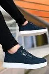 Petrol Keten Kot Kumaş Casual Erkek Spor Ayakkabı