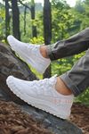Beyaz Yazlık Trekking Erkek Spor Ayakkabı