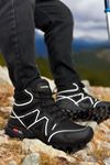 Siyah Beyaz Cross X Outdoor Trekking Erkek Bot