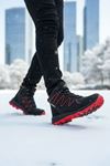 Siyah Kırmızı Street Erkek Outdoor Trekking Bot