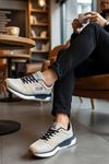 Bej Run Erkek Spor Ayakkabı