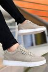 Bej Tam Keten Kot Kumaş Casual Erkek Spor Ayakkabı