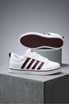 Bordo Beyaz Vento Erkek Sneaker Ayakkabı
