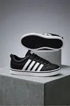 Siyah Beyaz Vento Erkek Sneaker Ayakkabı 