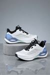 Beyaz Mavi Akıllı Bağcıklı Sprint Erkek Spor Ayakkabı