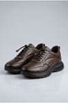 Kahve Ultima X Erkek Hakiki Deri Günlük Spor Ayakkabı