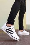 Beyaz Siyah Vento Erkek Sneaker Ayakkabı