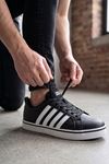 Siyah Beyaz Vento Erkek Sneaker Ayakkabı