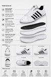 Beyaz Siyah Vento Erkek Sneaker Ayakkabı