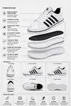 Beyaz Siyah Vento Erkek Sneaker Ayakkabı
