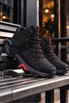 Siyah Kırmızı Razer Outdoor Trekking Erkek Spor Bot